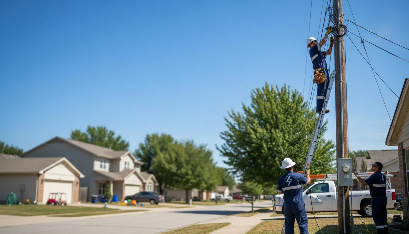 Residential electrician providing installation services in Buda, TX